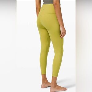 NWOT Lululemon Align Pant 25" Yellow Pear